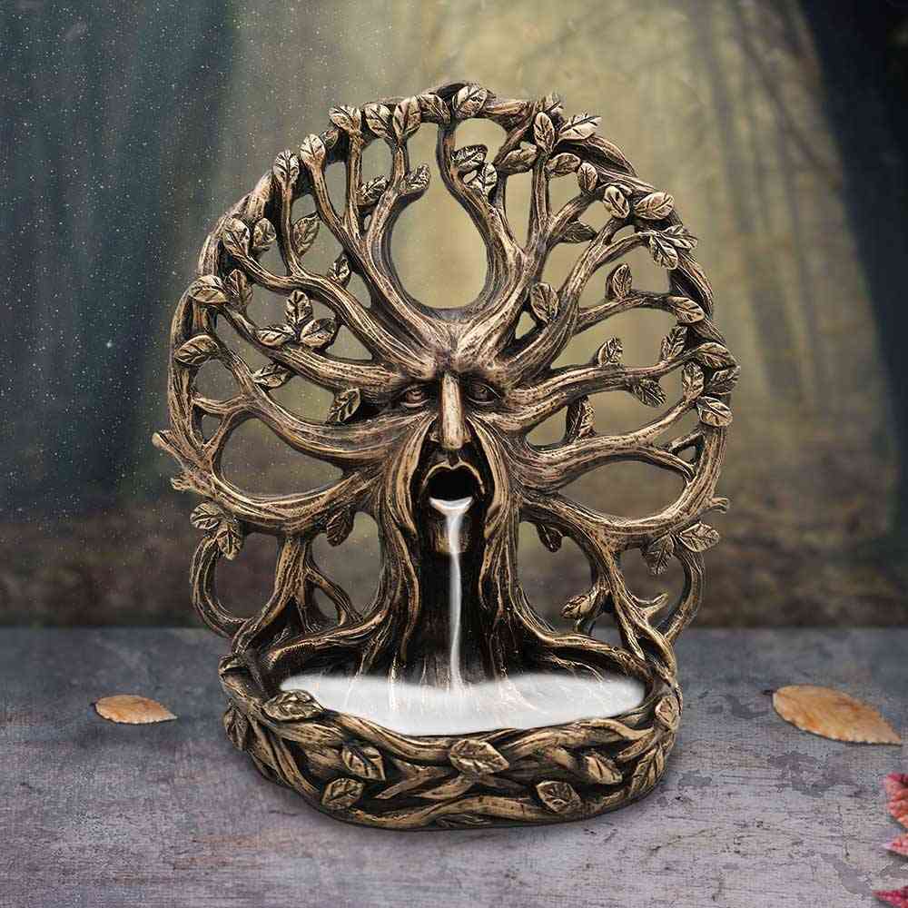 Nemesis Now - Father of the Forest 16.3cm Backflow Incense burner - Brown/Bronze coloured